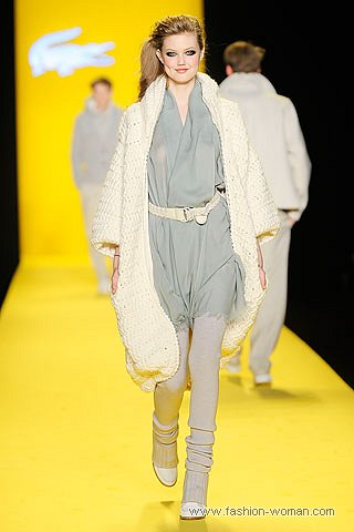 Модный кардиган от Lacoste Белый кардиган