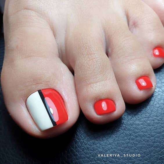 30 Amazing Red Toe Nail Ideas You Need to Try фото №25 30 Amazing Red Toe Nail Ideas You Need to Try фото №25