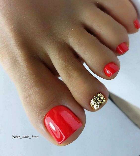 30 Amazing Red Toe Nail Ideas You Need to Try фото №28 30 Amazing Red Toe Nail Ideas You Need to Try фото №28