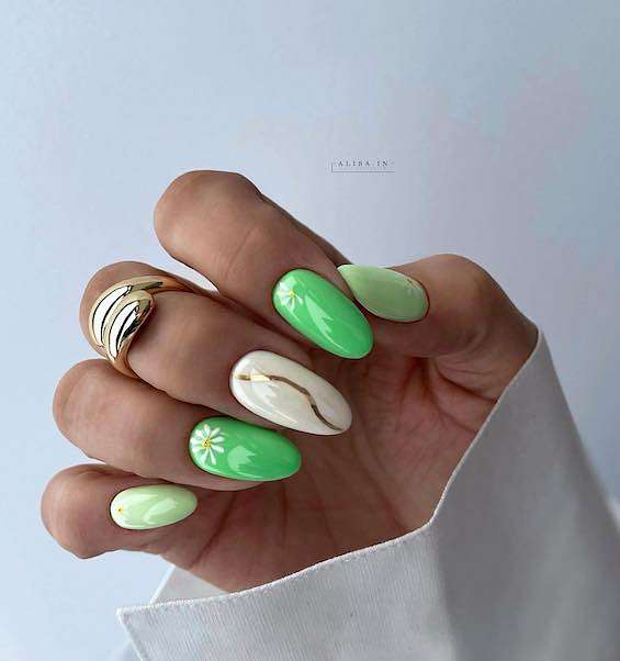 65 Beautiful Green Nail Art Designs for 2024 фото №9 65 Beautiful Green Nail Art Designs for 2024 фото №9