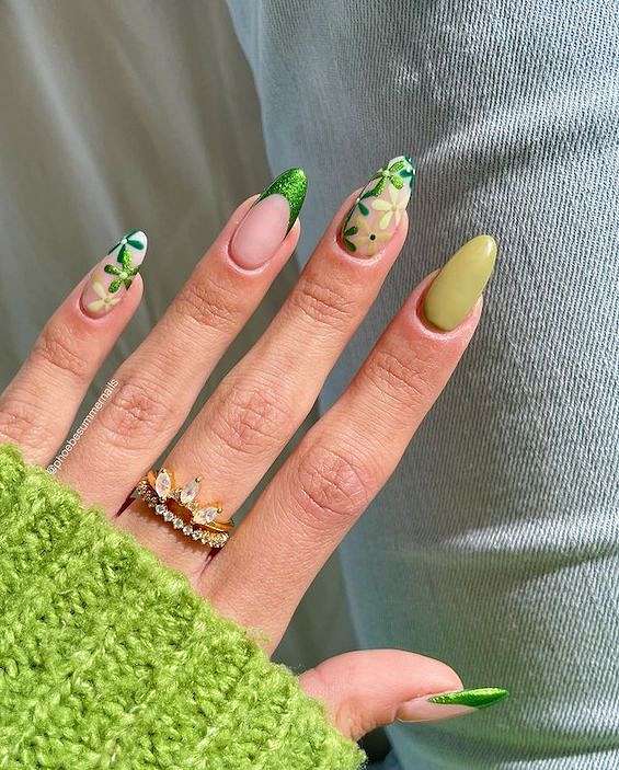 65 Beautiful Green Nail Art Designs for 2024 фото №12 65 Beautiful Green Nail Art Designs for 2024 фото №12