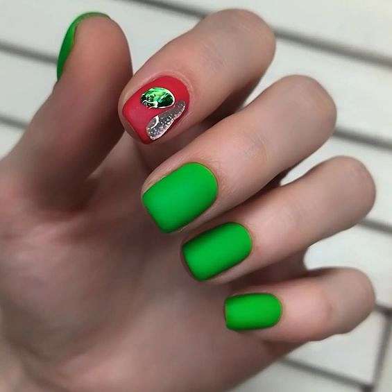 65 Beautiful Green Nail Art Designs for 2024 фото №25 65 Beautiful Green Nail Art Designs for 2024 фото №25