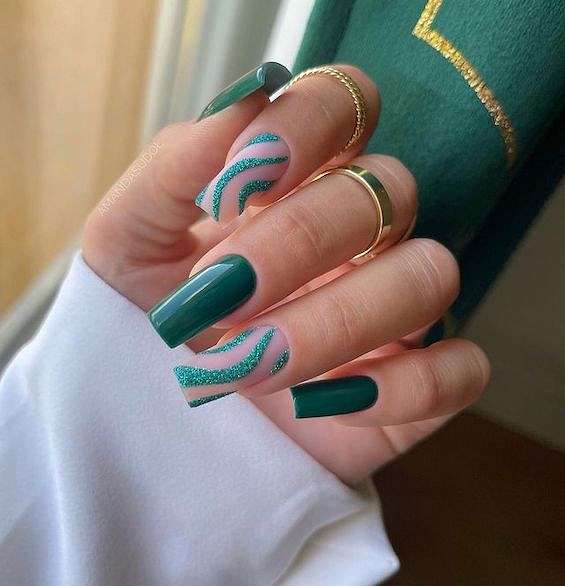 65 Beautiful Green Nail Art Designs for 2024 фото №44 65 Beautiful Green Nail Art Designs for 2024 фото №44