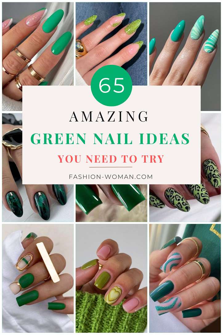 65 Beautiful Green Nail Art Designs for 2024 фото №66 65 Beautiful Green Nail Art Designs for 2024 фото №66