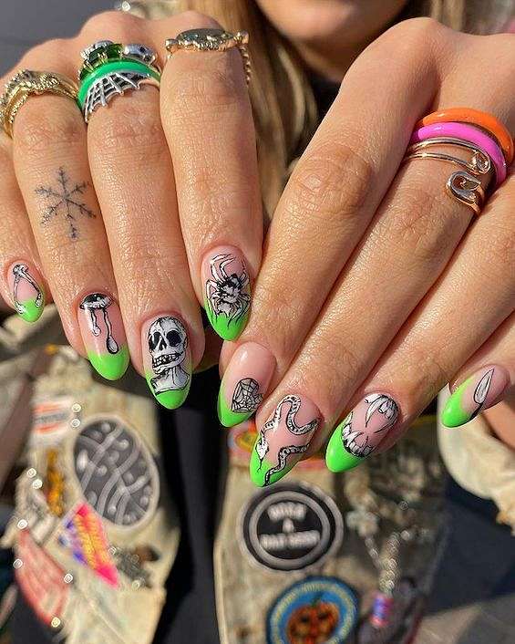 65 Best Halloween Nail Art Ideas for 2023 фото №12 65 Best Halloween Nail Art Ideas for 2023 фото №12