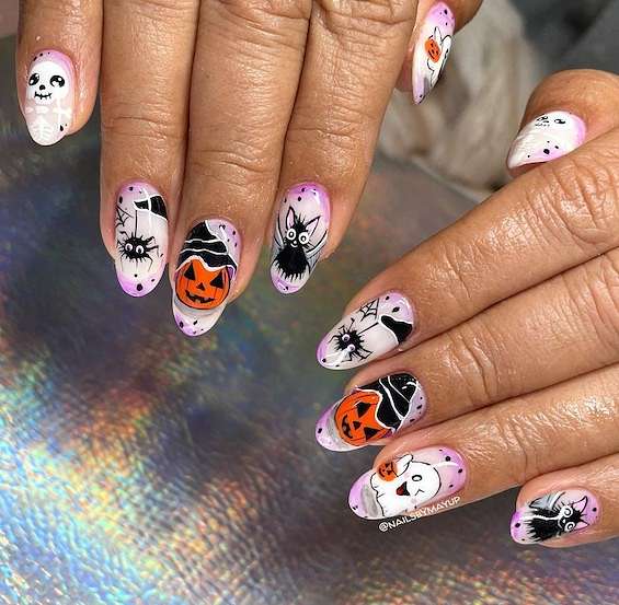 65 Best Halloween Nail Art Ideas for 2023 фото №48 65 Best Halloween Nail Art Ideas for 2023 фото №48