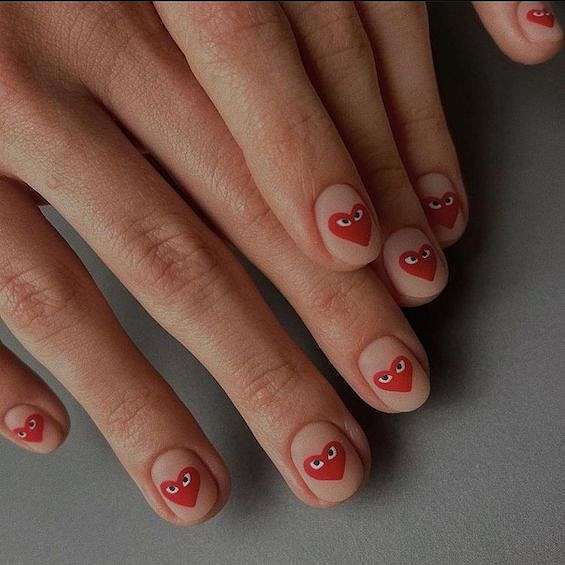 Маникюр на День святого Валентина 2024: 90  идей  фото №16