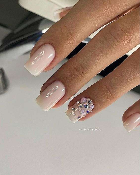 The Best Wedding Nails for Bride 2024 фото №2